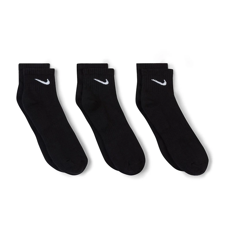 Nike Everyday Cushioned Unisex Adult Multi-Pack Pair Quarter Ankle Socks