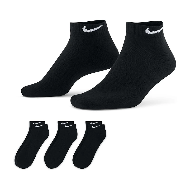 Nike Everyday Cushioned Unisex Adult Multi-Pack 3 Pair Low Cut Socks
