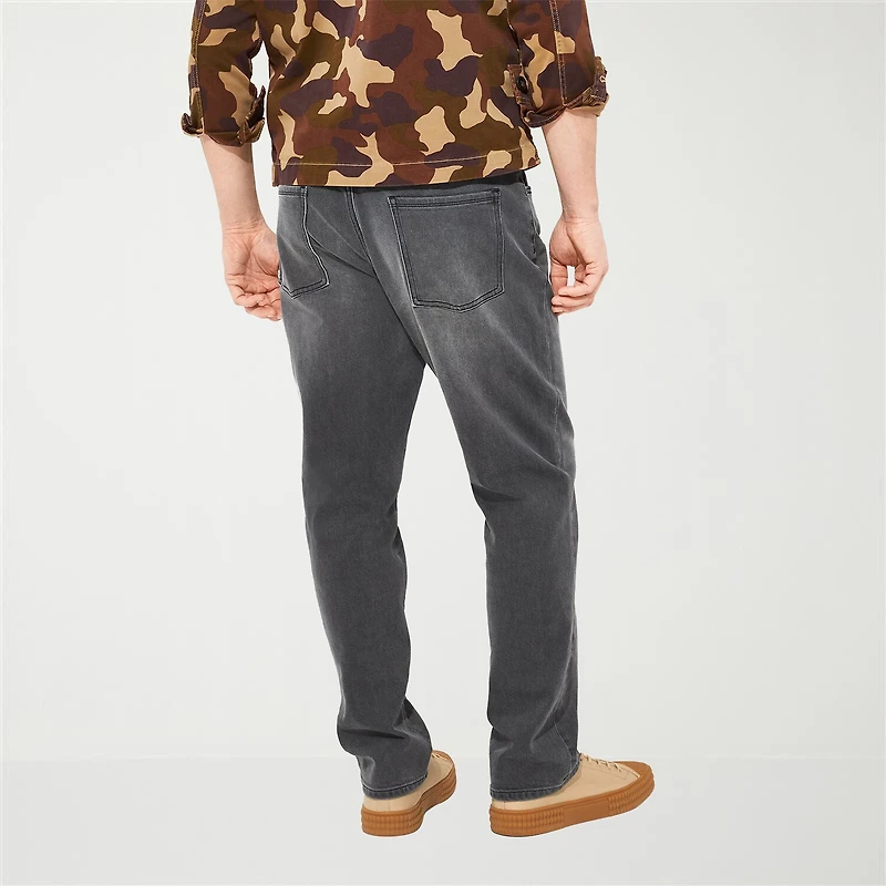 mutual weave Mens Stretch Fabric Tapered Leg Athletic Fit Jean
