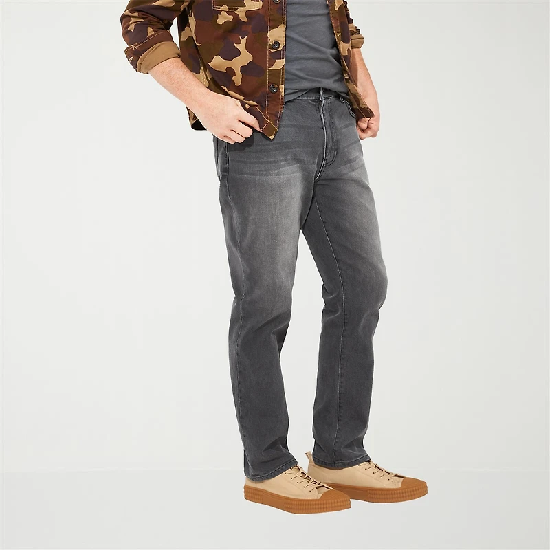 mutual weave Mens Stretch Fabric Tapered Leg Athletic Fit Jean