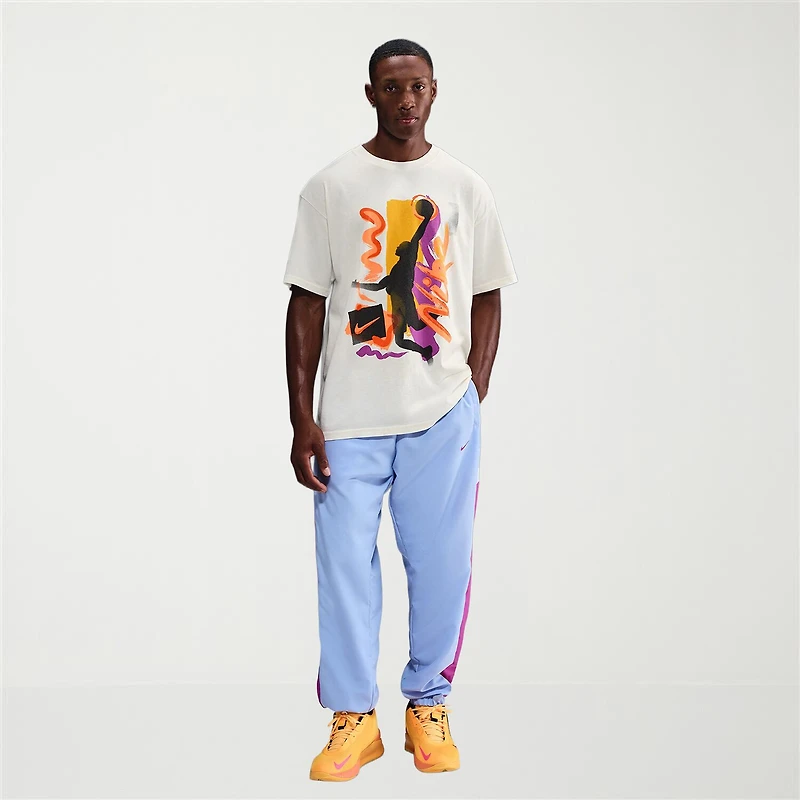 Nike Mens Crew Neck Short Sleeve Regular Fit Graphic T-Shirt