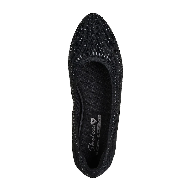 Skechers Cleo 2.0 Mesmerizing Nights Womens Round Ballet Flats