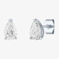 ( E-F/Si1-Si2 ) 1 CT. T.W. Lab-Grown Diamond 10K Gold 7.3mm Pear Stud Earrings