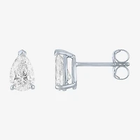 ( E-F/Si1-Si2 ) 1 CT. T.W. Lab-Grown Diamond 10K Gold 7.3mm Pear Stud Earrings