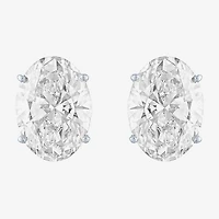 ( E-F/Si1 Si2 ) 4 CT. T.W. Lab-Grown Diamond 14K Gold 9.8mm Oval Stud Earrings