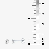 ( E-F /SI1-SI2 ) 1/2 CT. T.W. Lab-Grown Diamond 10K Gold 5.1mm Oval Stud Earrings