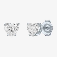 ( E-F/Si1-Si2 ) 2 CT. T.W. Lab-Grown Diamond 14K Gold 7.3mm Heart Stud Earrings