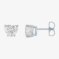 ( E-F/Si1-Si2 ) 2 CT. T.W. Lab-Grown Diamond 14K Gold 7.3mm Heart Stud Earrings