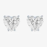 ( E-F/Si1-Si2 ) 4 CT. T.W. Lab-Grown Diamond 14K Gold 8.5mm Heart Stud Earrings