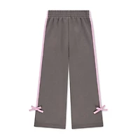 Nike Little Girls Straight Regular Fit Fleece Pull-On Pant