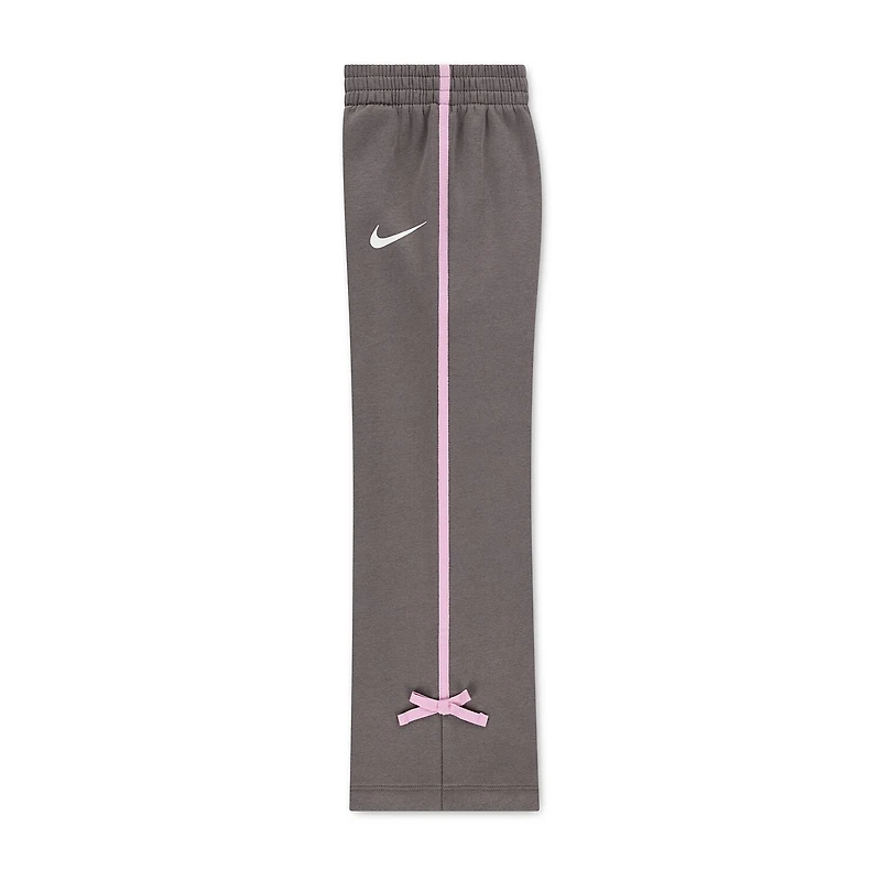 Nike Little Girls Straight Regular Fit Fleece Pull-On Pant