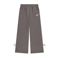 Nike Little Girls Straight Regular Fit Fleece Pull-On Pant