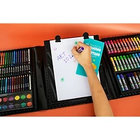 Art 101 Budding Artist Pop-Up Easel 150 Piece Doodle and Color Art Set