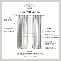 Exclusive Home Curtains Penny Pinch Pleat Sheer Set of 2 Curtain Panel