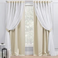 Exclusive Home Curtains Catarina Tab Top Room Darkening Set of 2 Curtain Panel