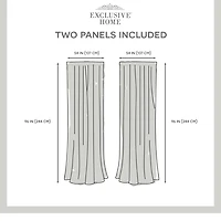 Exclusive Home Curtains Spirit Rod Pocket Sheer Set of 2 Curtain Panel