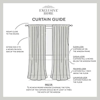 Exclusive Home Curtains Spirit Rod Pocket Sheer Set of 2 Curtain Panel