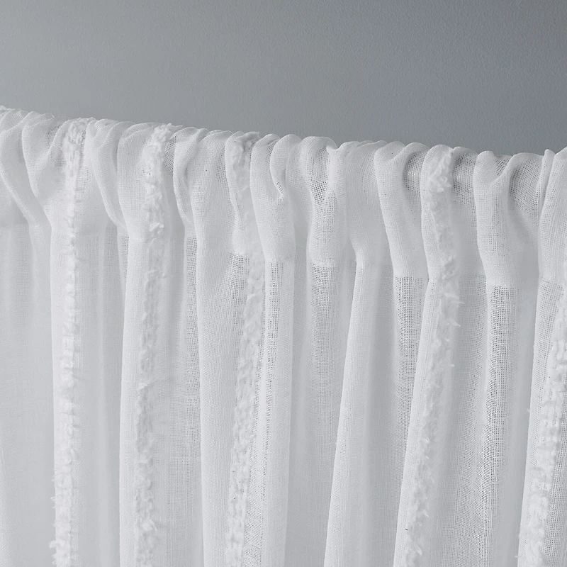Exclusive Home Curtains Santos Rod Pocket Sheer Set of 2 Curtain Panel