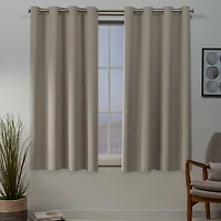 Exclusive Home Curtains Sateen Grommet Top Room Darkening Set of 2 Curtain Panel