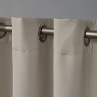 Exclusive Home Curtains Sateen Grommet Top Room Darkening Set of 2 Curtain Panel