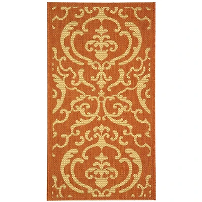Courtyard Allover Scrolls Indoor/Outdoor Rectangular Rugs