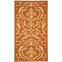 Courtyard Allover Scrolls Indoor/Outdoor Rectangular Rugs