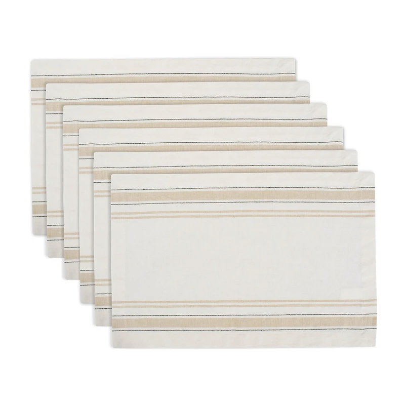 Design Import French Stripe 6-pc. Placemats
