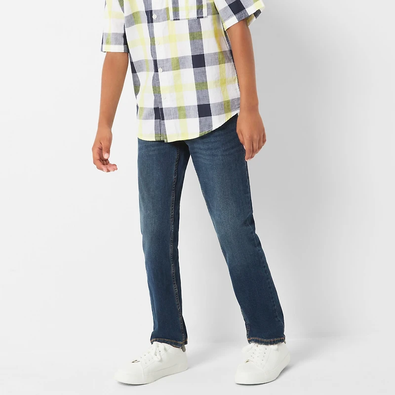 Thereabouts Little & Big Kid Boys Adjustable Waist Stretch Fabric Slim Fit Jean