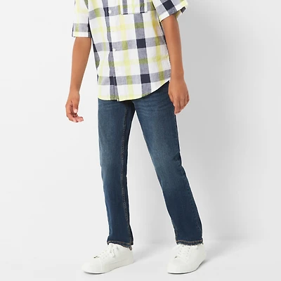 Thereabouts Little & Big Kid Boys Adjustable Waist Stretch Fabric Slim Fit Jean