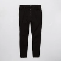 a.n.a Womens Plus High Rise Ripped Stretch Fabric Skinny Fit Jegging Jean