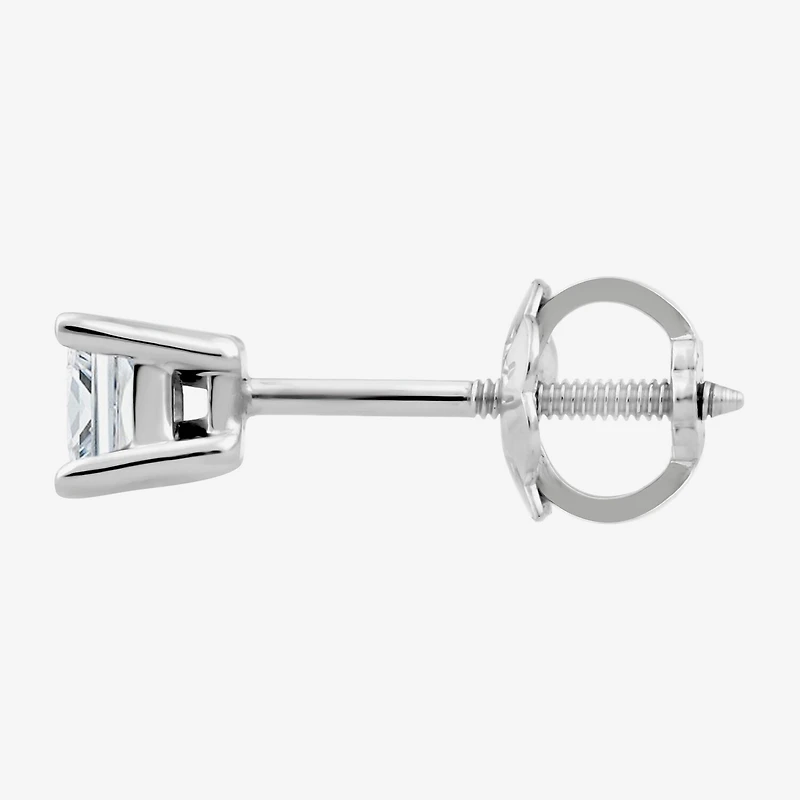 Premier Collection 1/4 CT. T.W. Natural Princess-Cut Diamond Stud Earrings