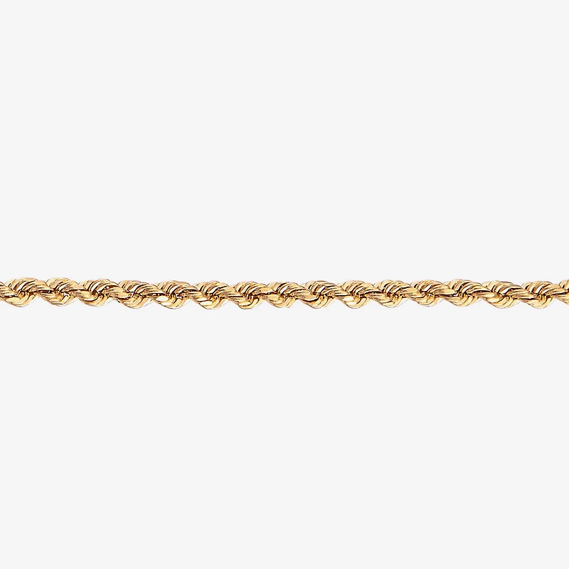 14K Yellow Gold 18-24" 1.35mm Hollow Rope Chain Necklace
