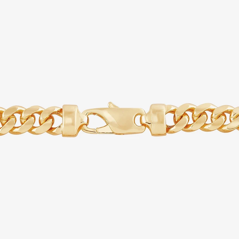 Unisex Adult 14K Gold 8 1/2 Inch Solid Link Chain Bracelet