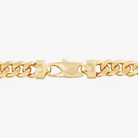 Unisex Adult 14K Gold 8 1/2 Inch Solid Link Chain Bracelet