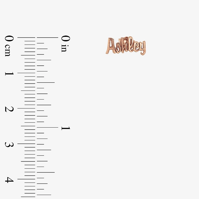 Personalized Name Script Earrings
