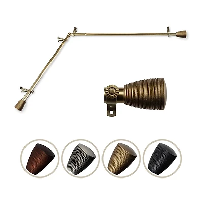 Rod Desyne Tarzan Corner 3/4 Adjustable Curtain