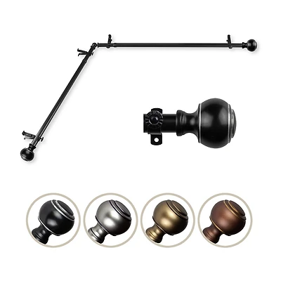 Rod Desyne Jaylin Corner 3/4 Adjustable Curtain