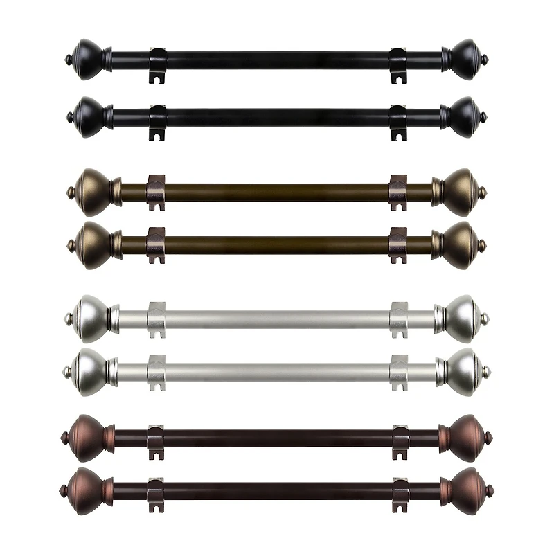 Rod Desyne (Set Of 2) Savannah 5/8 Adjustable Side Curtain