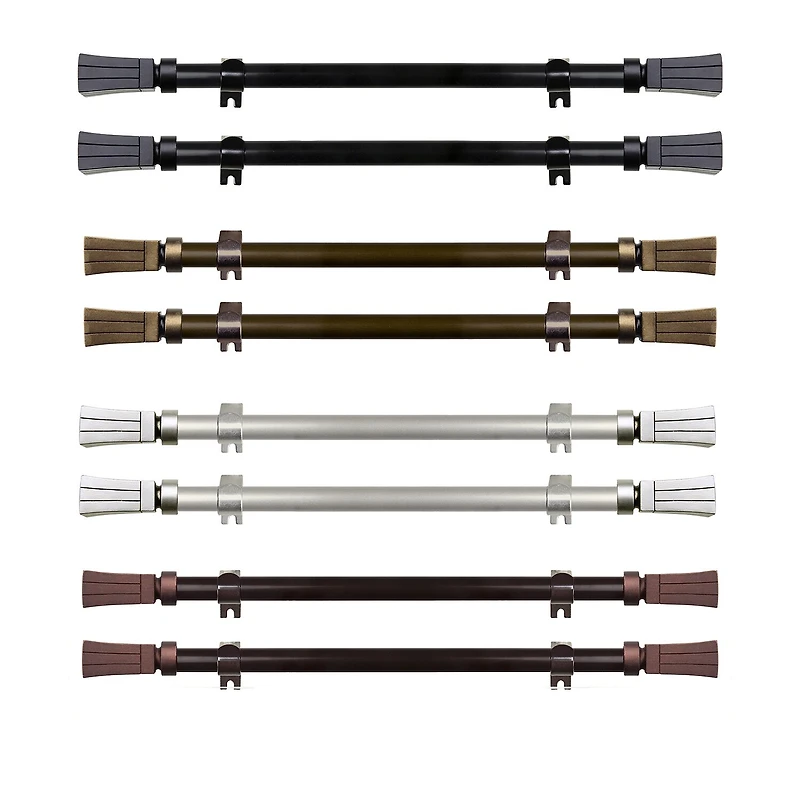 Rod Desyne (Set Of 2) Flare 5/8 Adjustable Side Curtain