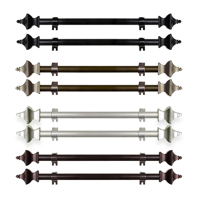 Rod Desyne (Set Of 2) Esta 5/8 Adjustable Side Curtain