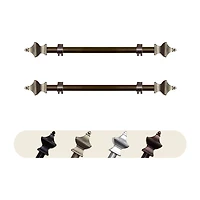 Rod Desyne (Set Of 2) Esta 5/8 Adjustable Side Curtain