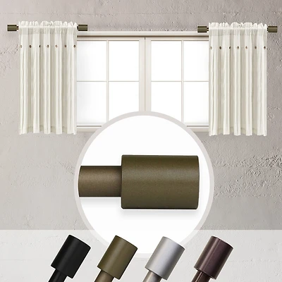 Rod Desyne (Set Of 2) Nora 5/8 Adjustable Side Curtain