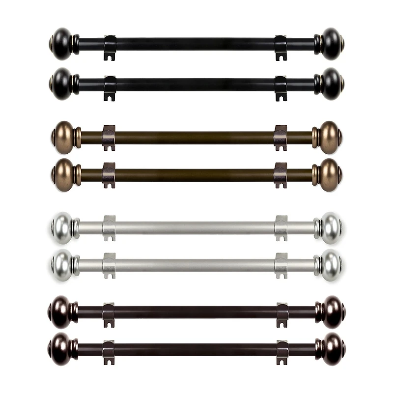 Rod Desyne (Set Of 2) Yolanda 5/8 Adjustable Side Curtain
