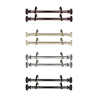 Rod Desyne (Set Of 2) Bedpost 1 Adjustable Side Curtain