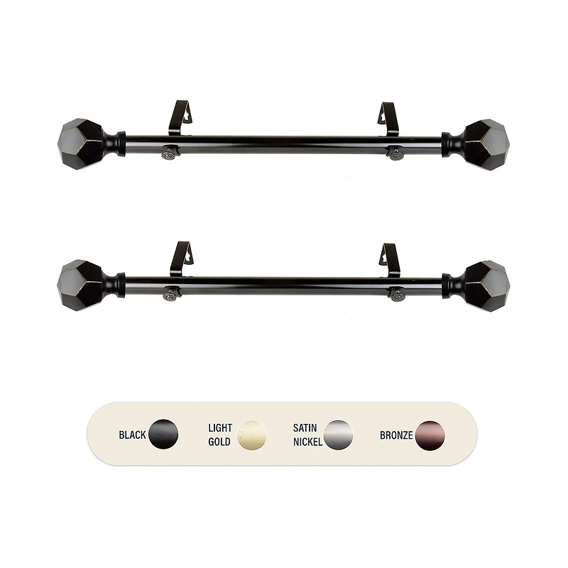 Rod Desyne (Set Of 2) Darden 1 Adjustable Side Curtain