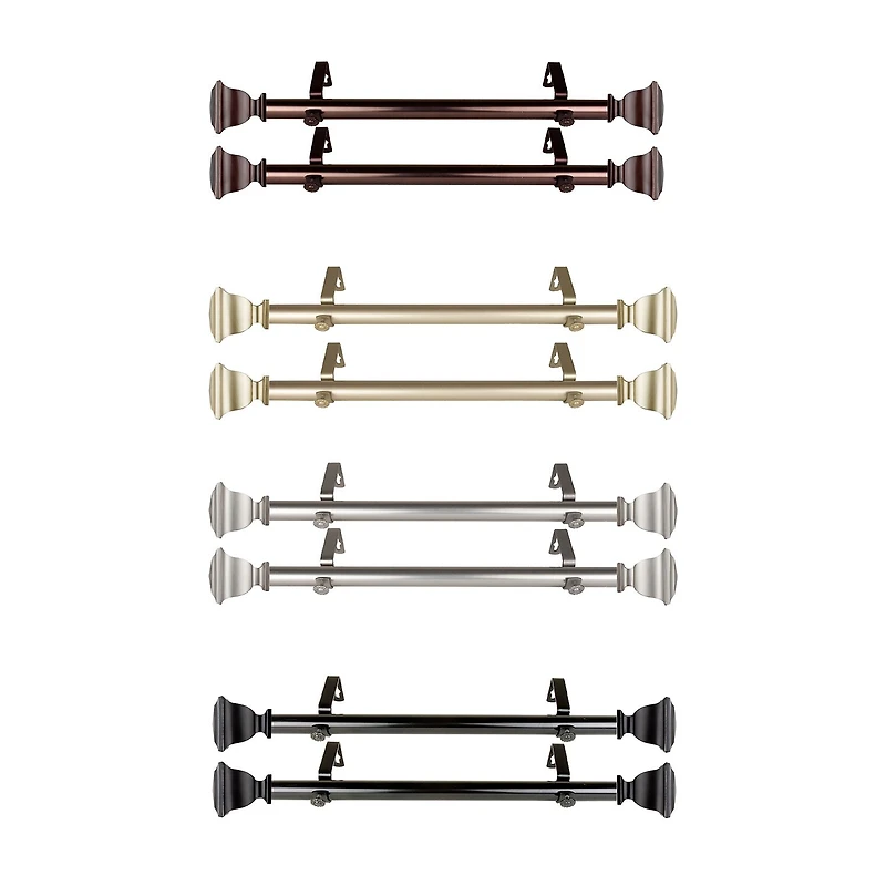 Rod Desyne (Set Of 2) Romeo 1 Adjustable Side Curtain