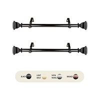 Rod Desyne (Set Of 2) Romeo 1 Adjustable Side Curtain