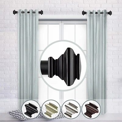 Rod Desyne (Set Of 2) Fern 1 Adjustable Side Curtain