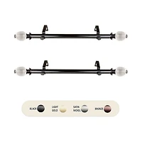 Rod Desyne (Set Of 2) Eileen 1 Adjustable Side Curtain