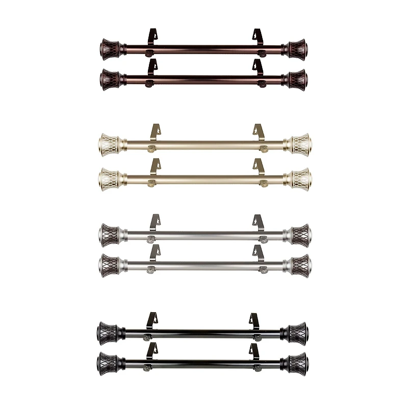 Rod Desyne (Set Of 2) Olympia 1 Adjustable Side Curtain